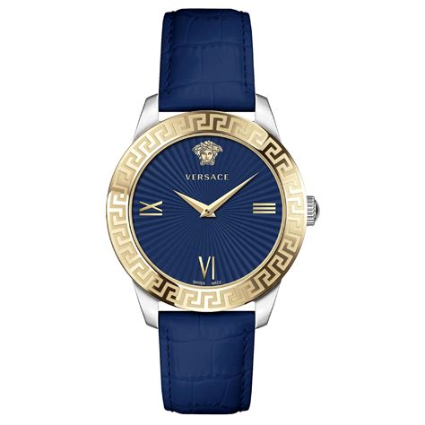 versace greca signature women's watch|versace greca leather strap.